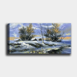 Reproduktsioon l&otilde;uendil Talv, 50x120 cm