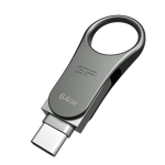 Silicon Power memory USB Mobile C80 64GB USB 3.0 Type-C Silver