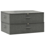 vidaXL hoiukastid 2 tk, kangas, 70 x 40 x 18 cm, antrasiithall, Antracito