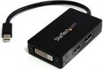 Reisiplug Mini DisplayPort kuni DVI / DisplayPort / HDMI - STARTECH.COM - 3-in-1 video konverter