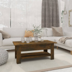 vidaXL kohvilaud, suitsutatud tamm, 102 x 55 x 42 cm, puitlaastplaat