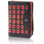 Ehtsast nahast rahakott naistele Visconti BR-75, punane