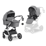 Hauck universaalne jalutusk&auml;ru Vision X Set 2in1, Melange Grey