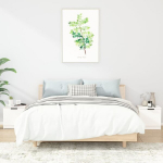 Voodikapid, 2 tk, valge, 40 x 39 x 40 cm