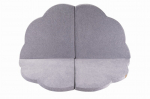 MeowBaby&reg; m&auml;ngumatt 160x160cm Baby Cloud kokkupandav, helehall