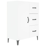 vidaXL puhvetkapp, valge, 69,5 x 34 x 90 cm, tehispuit