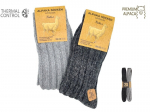 Unisex alpakavillaga talvesokid Norweger 2178, 2 paari pakis must ja hall, 35-38