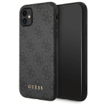GUESS k&otilde;va &uuml;mbris iPhone 11 6.1 Xr 4G metallist kuldne logo ja hall logo