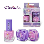 Mini Trio komplekt lastele Martinelia Little Unicorn: k&uuml;&uuml;nelakk + huulel&auml;iked 2 tk