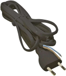 S&uuml;learvuti laadija Emos Toitekaabel S19272, 2m, 2x0,75mm2, must, KF-H1, PVC, H03VVH2-F, 1 tk, riputatav