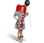 Spooktacular Creations Jube klounikost&uuml;&uuml;m t&uuml;drukutele Halloweeniks (128-140cm)