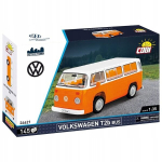 Cobi Konstruktor Volkswagen T2b mikrobuss COBI-24621, 145 tk, 1:35, oranž, plastik, alates 7 a.