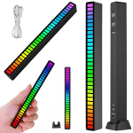 Led usb reageerimine helile mitmev&auml;rviline neoon rgb led riba vilkumine aku
