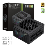 Toiteallikas Gamemax toiteplokk GS 850G, 850 W, SFX, t&auml;ielikult modulaarsed, 1 x 24 pin ATX, 2 x 8 pin, 4 x 8 pin PCIe, 1 x 16 pin 12V
