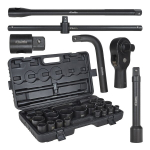 Keltin l&ouml;&ouml;kotsikute komplekt K00094 3/4" ja 1" 17-65 mm 26 tk, CR-MO teras, 12-punkt, 6-punkt, 3/4" adapter