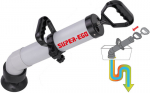 Tugevdatud puhastuspump Super Ego, 2 adapteriga (1,3 l; &Oslash; 20 - 100 mm)