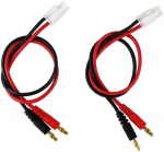 2 tk Tamiya laadimiskaabel 4 mm kuldkontakti pistikuga Banaanipistik 14AWG 30 CM