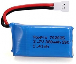 2 tk laetavad Lipo akud 3.7v, 380mAh Rc Quadricopter Drones HUBSAN X4 H107L H107C H107D H107 V252 JXD 385 jaoks
