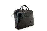 Nahast kott\portfell &otilde;larihmaga №63 must