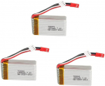 3 t&uuml;kki laetav Lipo aku (7.4V 700mAh) MJX X600 Quadricopter Rc Drone jaoks