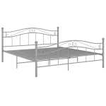 VidaXL voodiraam, hall, metall, 160 x 200 cm