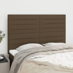 vidaXL voodipeatsid 4 tk, tumepruun, 72x5x78/88 cm, kangas