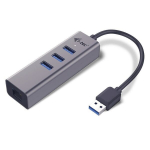 i-tec - USB 3.0 Metall 3-Port USB HUB med Gigabit Ethernet