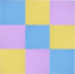 Kaitsev p&otilde;randamatt One Fitness 60x60x1 cm, 9 tk, kollane/sinine