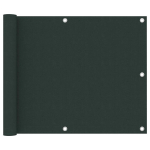 vidaXL r&otilde;dusirm, tumeroheline, 75 x 500 cm, oxford-kangas, Žalia