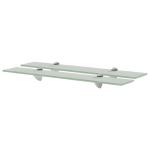 vidaXL seinariiulid 2 tk klaasist 60 x 10 cm 8 mm