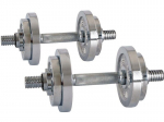 Kroomitud hantlid inSPORTline 2 x 10 kg