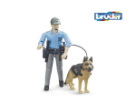 Politseiniku figuur koos koeraga Bruder