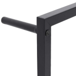 vidaXL r&auml;tikurest, must, 45 x 10 x 115 cm, teras