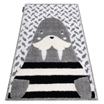 Laste vaip JOY Walrus morsus, lastele - Struktuuriline, kahel tasemel fliis hall / koor
