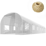 Aiatunnel - kasvuhoone, 3x6m (18m2), valge
