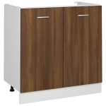 vidaXL valamukapp, pruun tamm, 80x46x81,5 cm, tehispuit