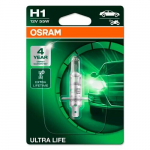Halogeenpirn H1, 12V, 55W, 3200K, ULTRA LIFE seeria