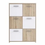 Kummut Quadro QDRK36, valge/tamm