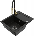 Graniidist k&ouml;&ouml;givalamu Mexen Enzo koos segisti ja sifooniga, Black+Black/Gold