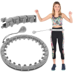 Enero Fit Hula Hop Hoop masseerija ja kaaluga, hall