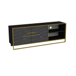 TV laud Kalune Design Polka, must/kuldne