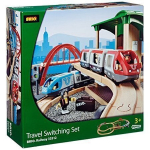Brio maailmacircuit reisijate platvorm - T&auml;ielik komplekt 42 t&uuml;kki - Puidust rongirada - Ravensburger - Alates 3 aastast - 33512