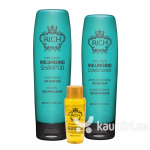 Juuksev&auml;rvi kaitsev komplekt v&auml;rvitud juustele RICH Pure Luxury Magnificent Volume Set 250 ml + 200 ml + 30 ml