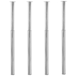 vidaXL teleskoop-lauajalg, 4 tk, kroomitud, 710&ndash;1100 mm