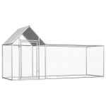 vidaXL kanakuut, 3 x 1,5 x 1,5 m, tsingitud teras