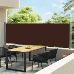 vidaXL lahtit&otilde;mmatav terrassi k&uuml;lgsein, 140 x 600 cm, pruun