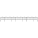 aed teravatipuline, teras, (1,5&ndash;1,75) x 17 m, must, vidaXL, Juoda