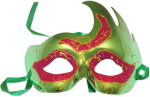 Karnevalimask, roheline/punane, UNI