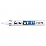 Marker X100W-M valge 3,9mm peen, Pentel /12/240