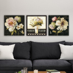 Kolmeosaline reproduktsioon Pariisi lilleturg